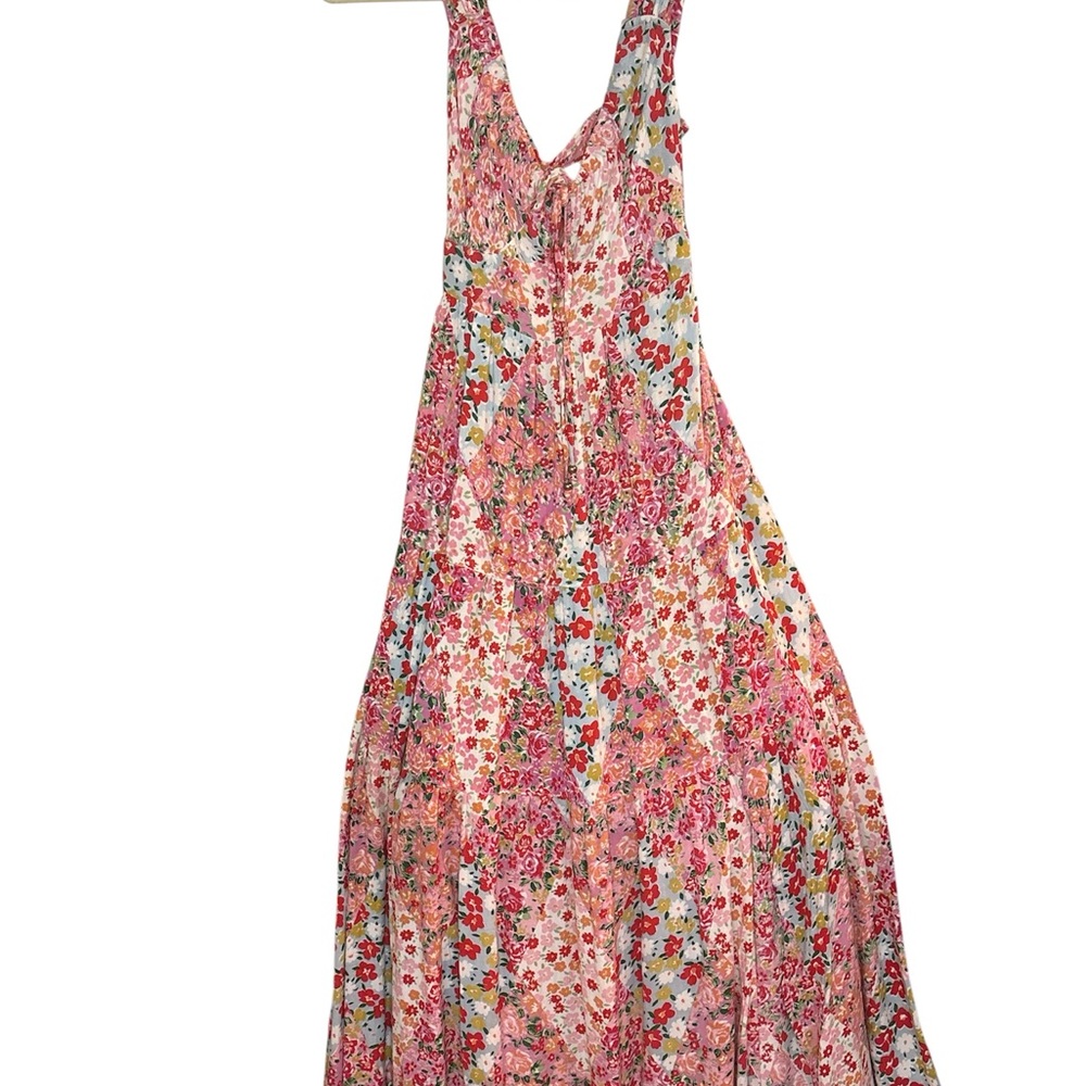 Floral Pink Maxi Dress